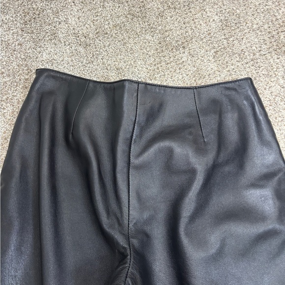 Vintage Margaret Godfrey 100% Leather Pants Mid Rise Side Zipper Classic Size 2 - Picture 13 of 13